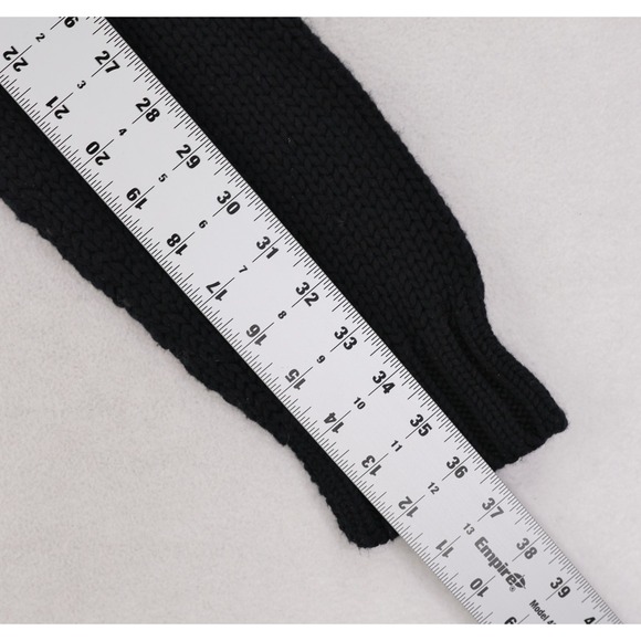 Ted Baker Cardigan Sweater Mens Size 6 Black Heavyweight Grandpa Dad Wool Blend - Picture 11 of 11